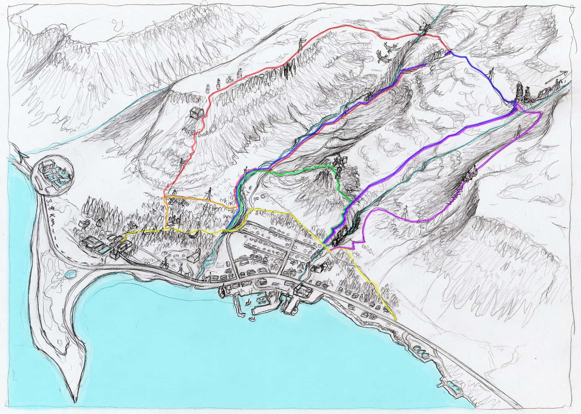 Bifröst hiking trails above Tálknafjörður